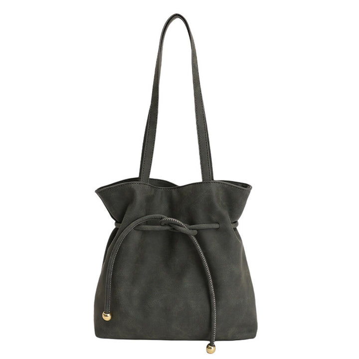 Damen Hobo-Tasche aus weichem Kunstleder mit praktischem Kordelzug Nord Taschen