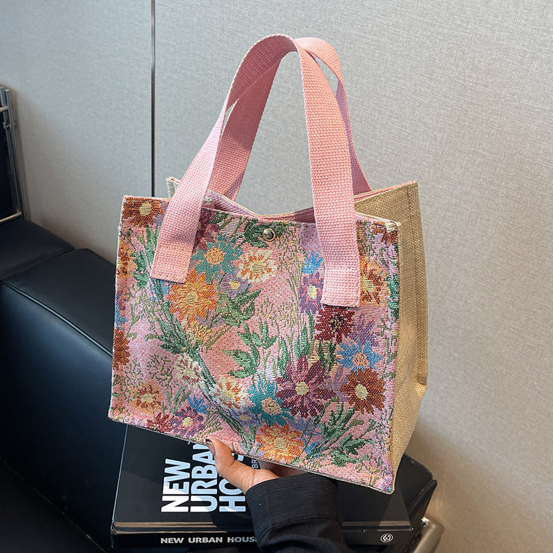 Damen Einkaufstasche mit floralem Design und robusten Tragegriffen Nord Taschen
