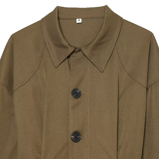 Damen Kurzjacke im Utility‑Stil mit weitem Schnitt und großen Klappentaschen Nord Taschen