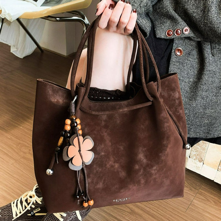 Damen hochwertige Veloursleder Tasche Nord Taschen