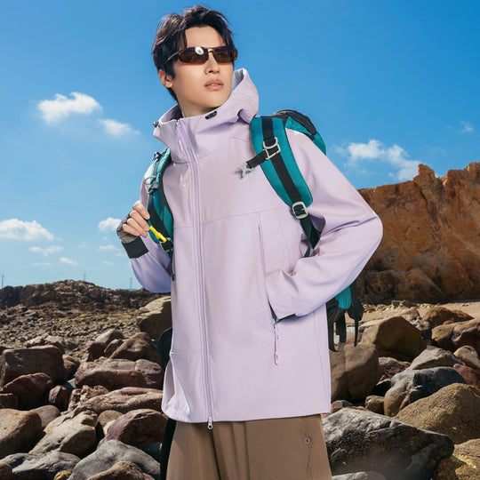 Herren Softshell-Outdoorjacke mit Kapuze, winddicht und wasserabweisend Nord Taschen