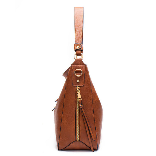 Damen Hobo-Tasche mit eleganter Struktur und funktionalem Faltendesign Nord Taschen