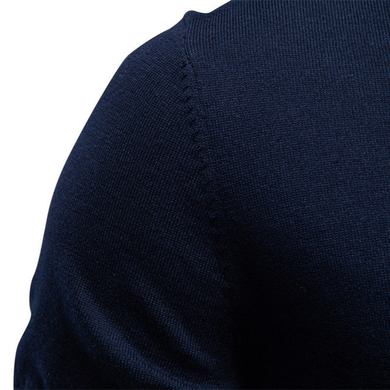 Herren nan feines Baumwollstrickshirt mit Rundhalsausschnitt kurzärmelig und kontrastierenden Ärmelstreifen Nord Taschen