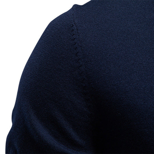 Herren nan feines Baumwollstrickshirt mit Rundhalsausschnitt kurzärmelig und kontrastierenden Ärmelstreifen Nord Taschen