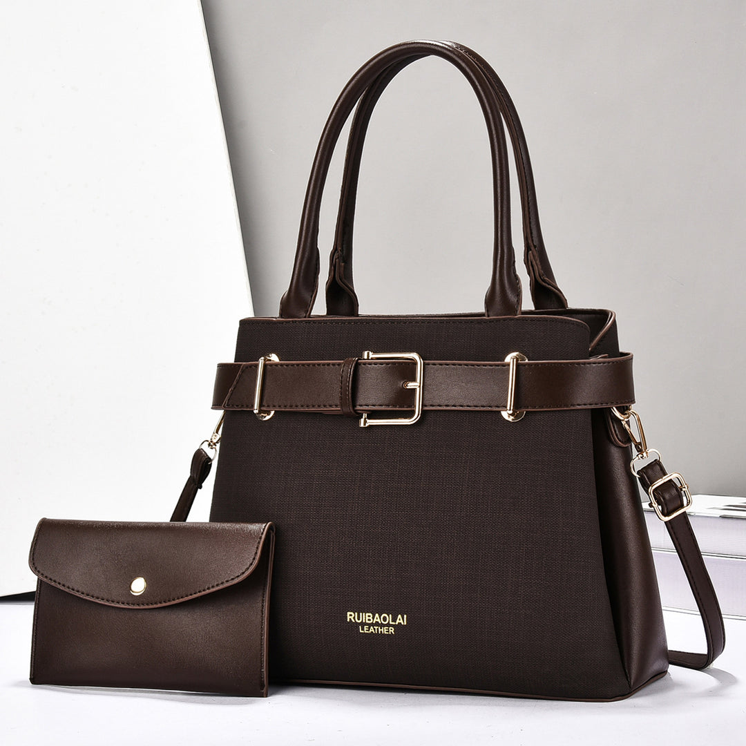 Damen elegante Umhängetasche mit abnehmbarem Mini-Portemonnaie Nord Taschen