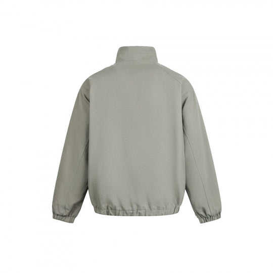 Damen Leichte Bomberjacke aus Baumwollmix mit Stehkragen, Perlenkordel und mystischem Print Nord Taschen