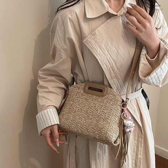Damen stilvolle Umhängetasche mit dekorativem Fransen-Detail Nord Taschen