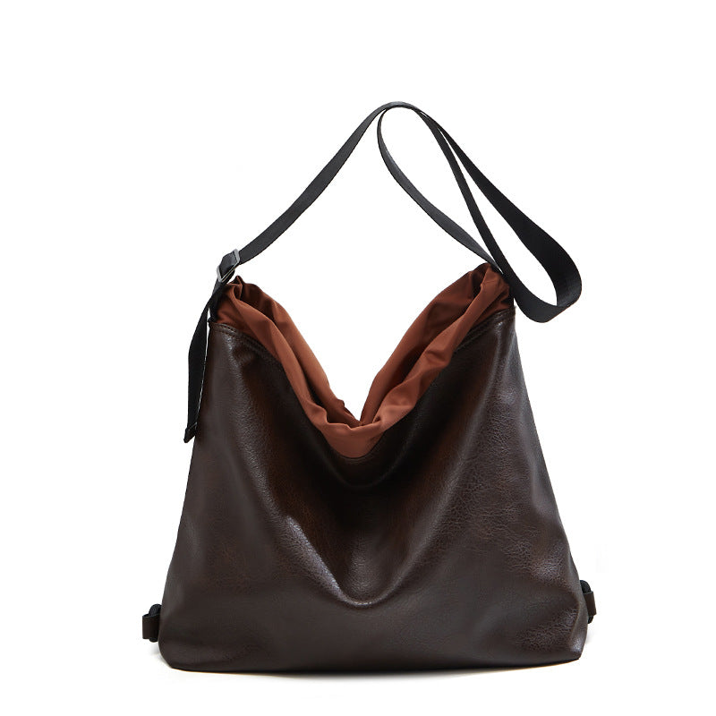 Damen Hobo-Tasche aus hochwertigem, geschmeidigem Kunstleder mit praktischem Faltendesign Nord Taschen