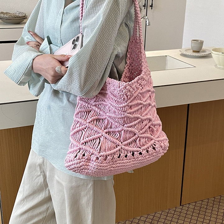 Damen Häkel Schultertasche Nord Taschen
