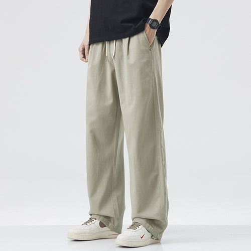 Herren Bequeme Weitgeschnittene Relaxed Fit Freizeithose Nord Taschen