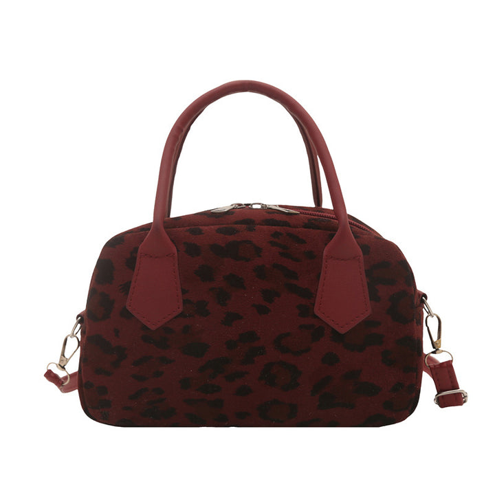 Damen Umhängetasche mit eleganter Leopardenprägung Nord Taschen