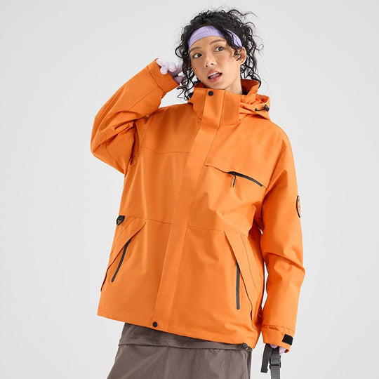 Herren Wasserdichte Outdoor-Softshelljacke mit Kapuze, hohem Stehkragen & Reißverschlusstaschen Nord Taschen
