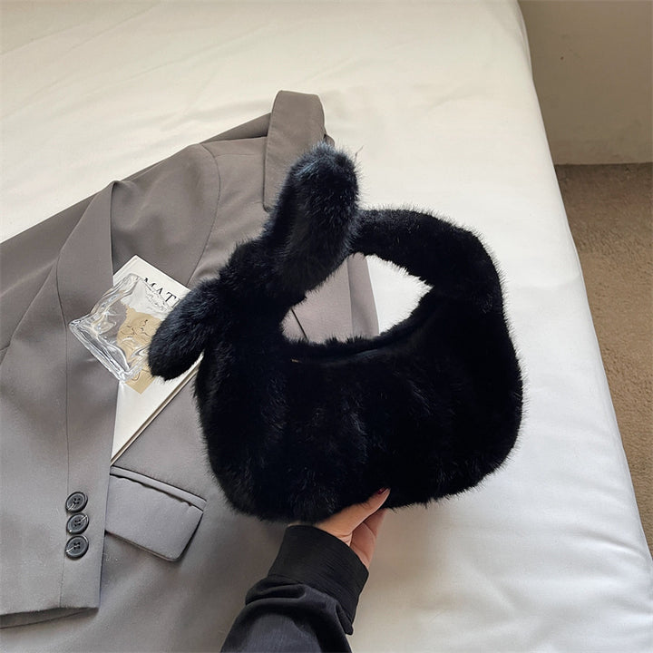Damen modische Handtasche mit luxuriösem Plüschdesign Nord Taschen