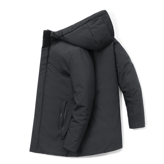Herren moderner Urban-Longparka mit versteckter Reißverschlussblende und ergonomischer Kapuze Nord Taschen