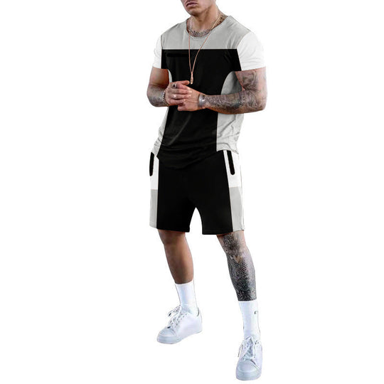 Herren Sportliches Freizeit-Set mit atmungsaktivem Design und praktischen Taschen