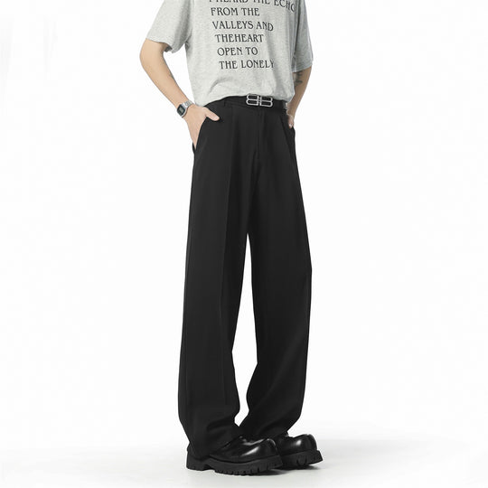 Herren Elegante und lässige Weit geschnittene Hose Nord Taschen