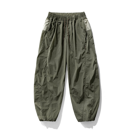 Damen Weite Ripstop-Ballon-Jogginghose mit Tunnelzug, Reißverschlusstaschen und elastischen Bündchen Nord Taschen