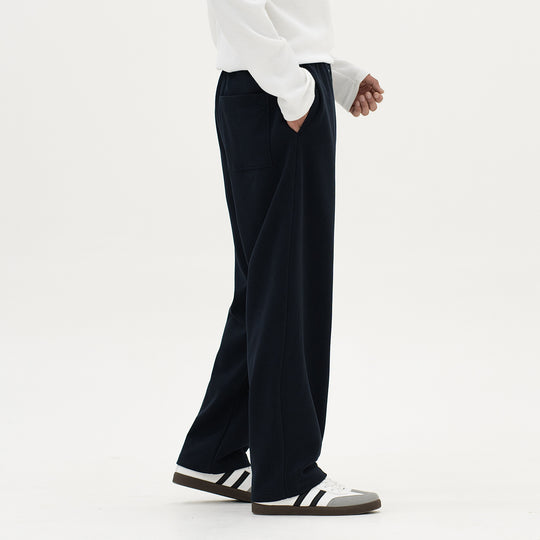 Herren Weiche Relax-Fit Jogginghose mit weitem Bein und Kordelzug Nord Taschen