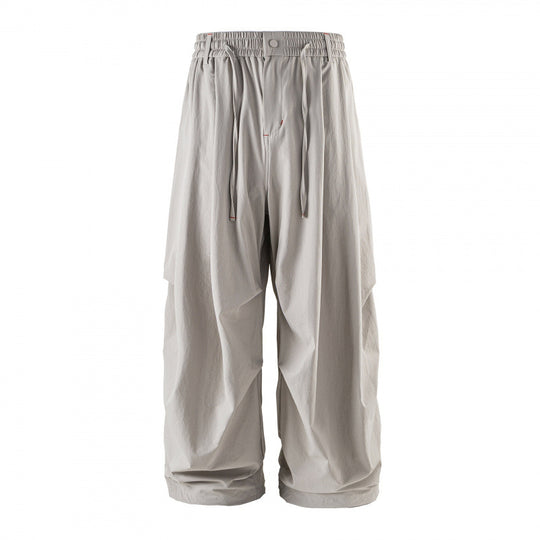 Unisex Weitgeschnittene technische Cargo-Hose mit Gummibund, Kordelzug und Reißverschlusstaschen Nord Taschen