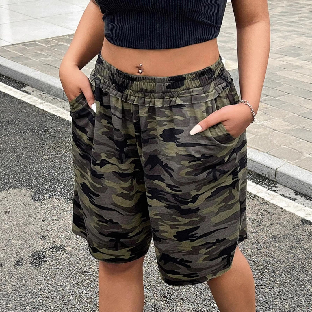 Damen Freizeithosen im modernen Camouflage-Design