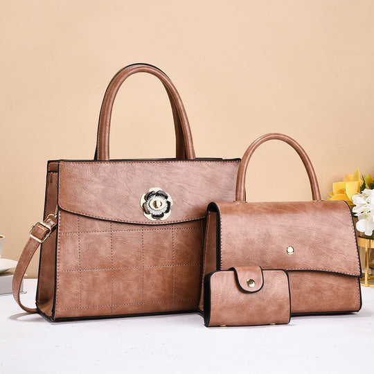 Damen elegantes Handtaschen-Set mit hochwertiger Struktur und modischem Portemonnaie Nord Taschen