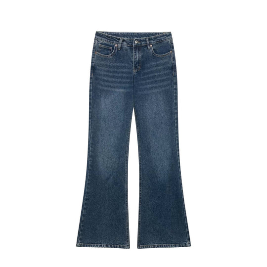 Damen Highwaist Schlagjeans mit weitem Bein und Five‑Pocket‑Design Nord Taschen