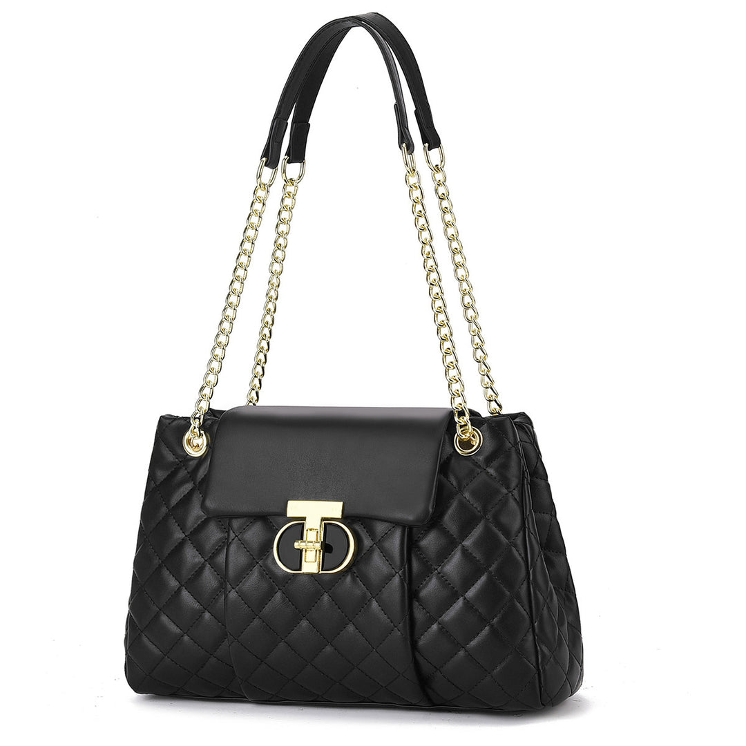 Damen elegante Quilted Handtasche mit Kette Nord Taschen