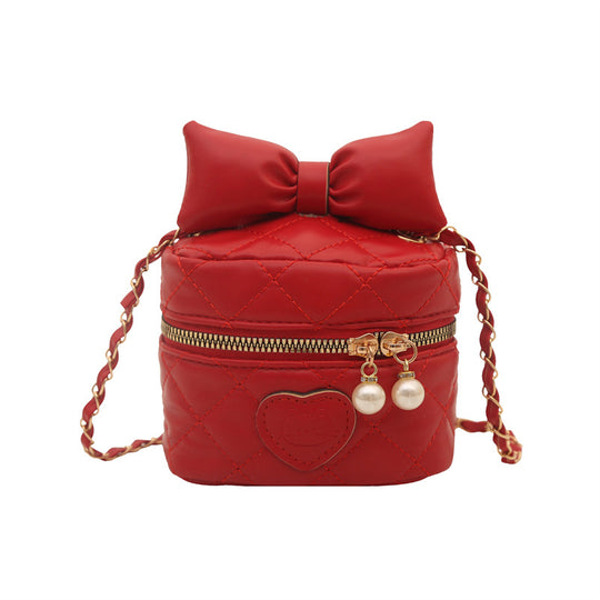 Damen gesteppte Mini-Handtasche mit stylischen Perlenakzenten Nord Taschen