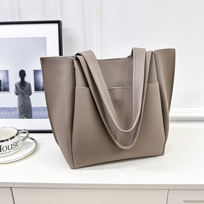 Damen elegante Tragetasche mit strukturiertem Kunstleder Nord Taschen