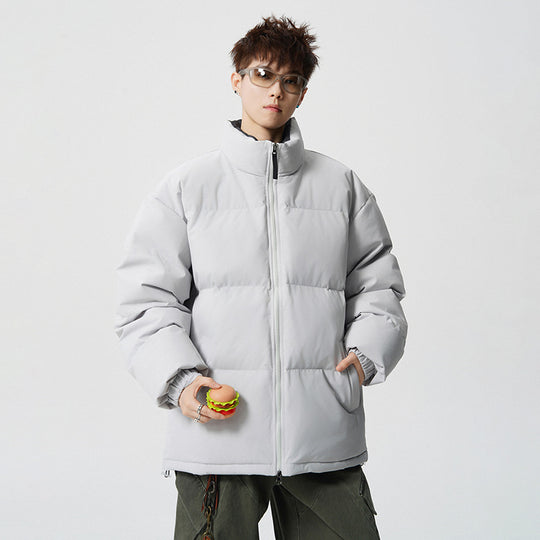 Herren Kurz geschnittene Oversize Steppjacke mit hohem Kragen Nord Taschen