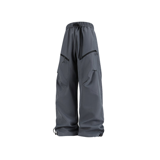Herren Weite Technical‑Cargo‑Hose mit Tunnelzugbund, verstellbaren Beinabschlüssen und Reißverschlusstaschen Nord Taschen