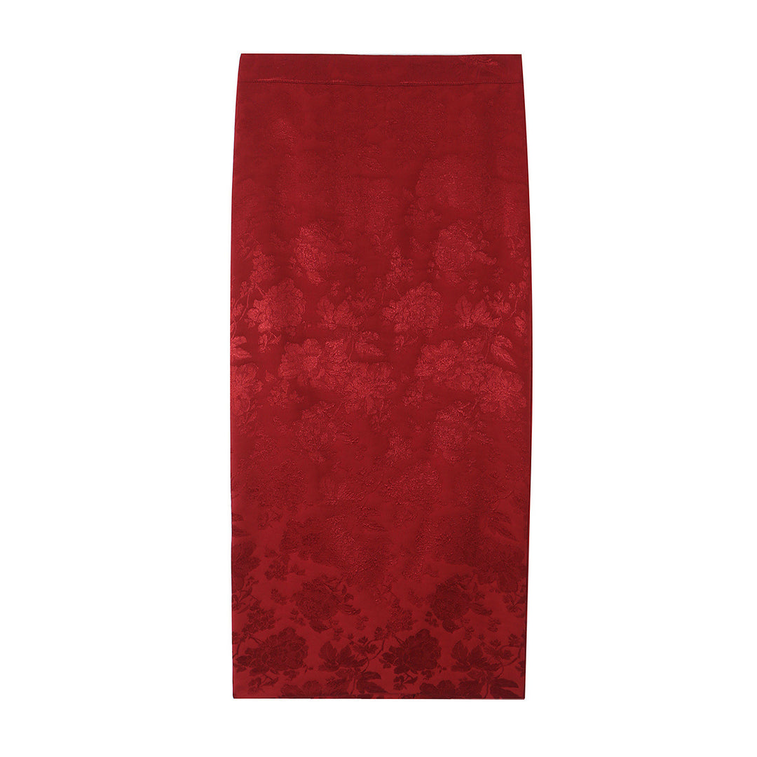 Damen Ein-Schulter Jacquard-Top mit Taillenband und Zierschleife Nord Taschen