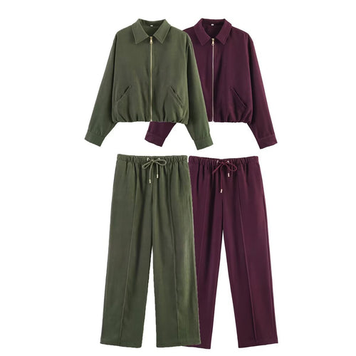 Damen Weite Highwaist-Hose mit Kordelzug, Bügelfalte und fließender Stoffqualität Nord Taschen