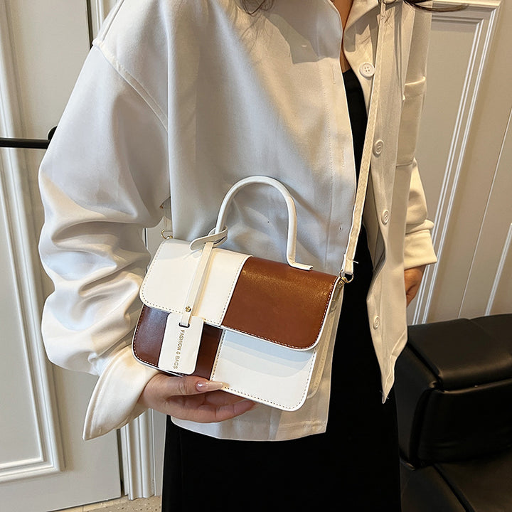 Damen Handtasche mit modernem Blockdesign und elegantem Verschluss Nord Taschen
