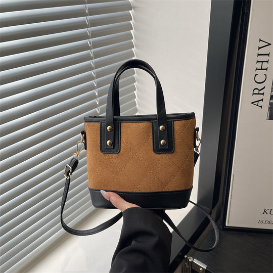 Damen elegante Mini-Bucket-Tasche mit abnehmbarem Schulterriemen Nord Taschen