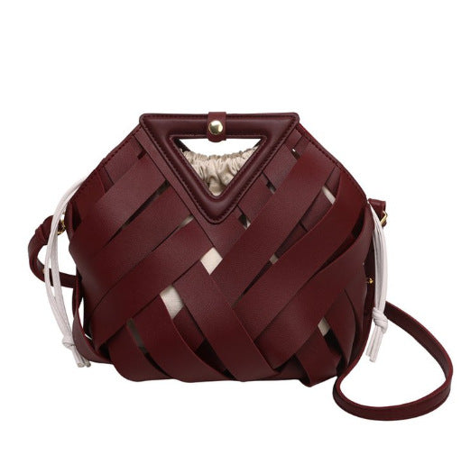 Damen modische Beuteltasche mit geflochtenem Design Nord Taschen