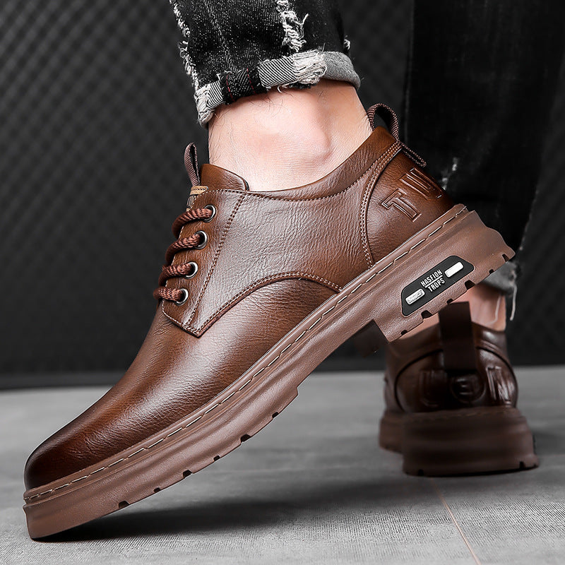 Elegante Herren-Schnürschuhe mit rutschfester Außensohle und atmungsaktivem Innenfutter