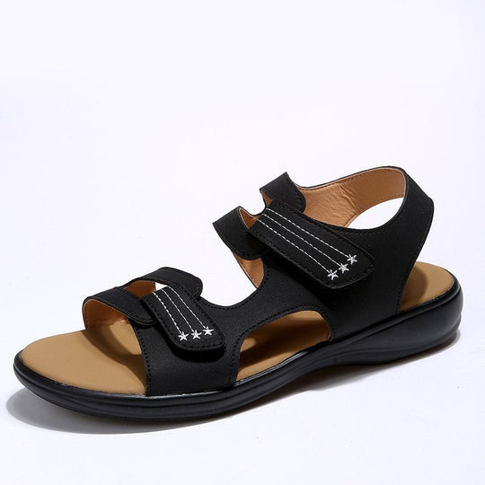 Damen Komfortable Sandalen mit verstellbaren Klettverschlüssen und anatomischem Fußbett