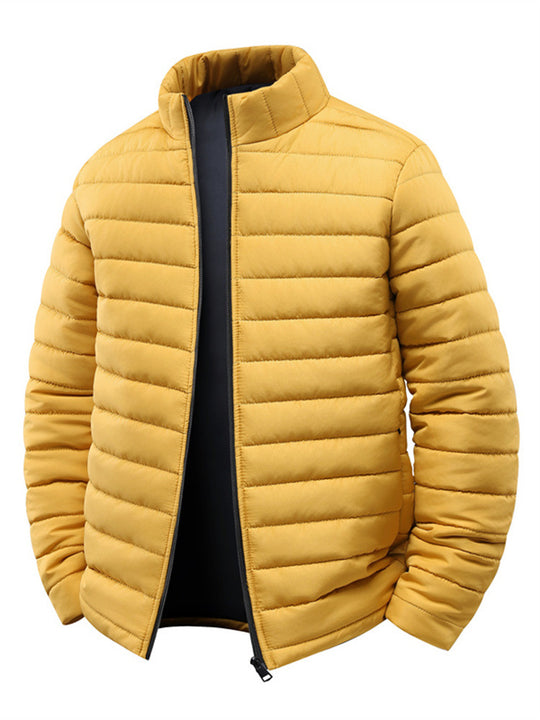 Herren Steppjacke mit leichter Thermoisolierung und hohem Stehkragen Nord Taschen