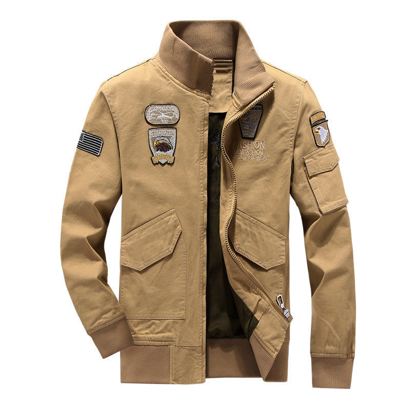 Herren Utility-Canvasjacke mit wärmender Teddyfleece-Innenlage und verdecktem Reißverschluss Nord Taschen