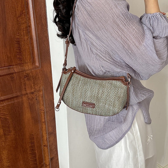 Damen Umhängetasche mit elegantem gewebtem Design und abnehmbarem Schulterriemen Nord Taschen