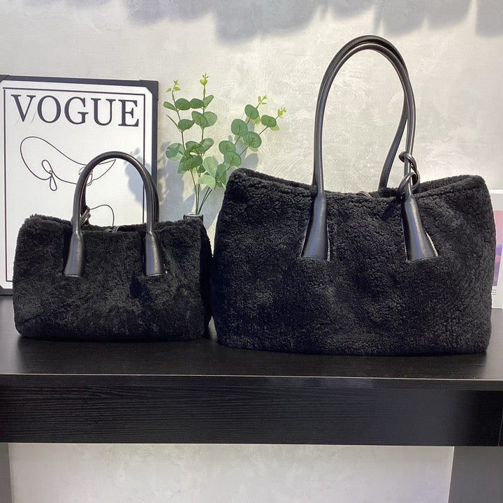 Damen gemütliche und stylische Filz-Shopper-Tasche Nord Taschen