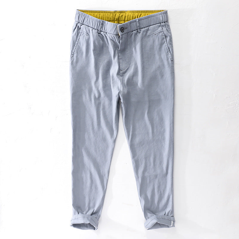 Herren Baumwoll-Chino mit Elastikbund und konischem Schnitt Nord Taschen