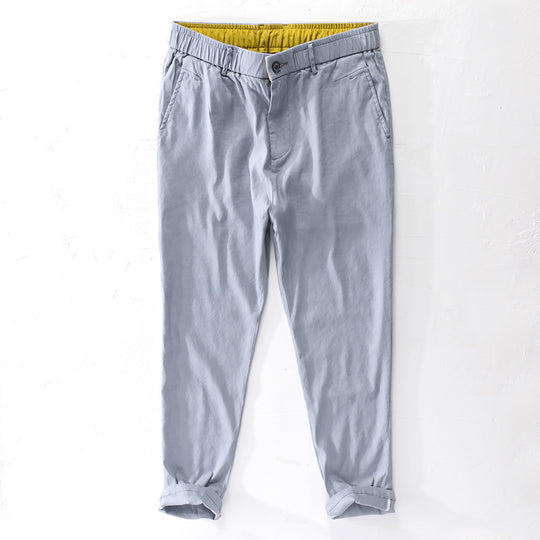 Herren Baumwoll-Chino mit Elastikbund und konischem Schnitt Nord Taschen