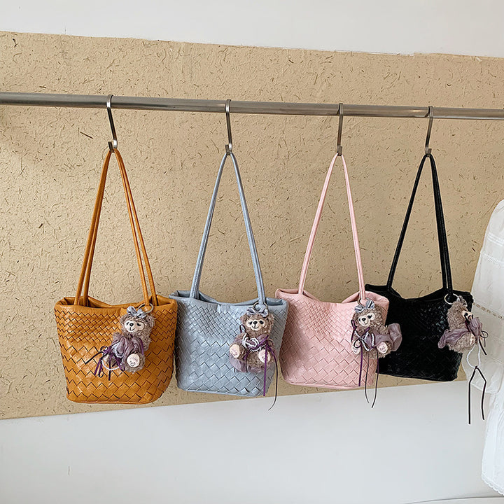 Damen Handtasche mit filigranem Flechtmuster Nord Taschen