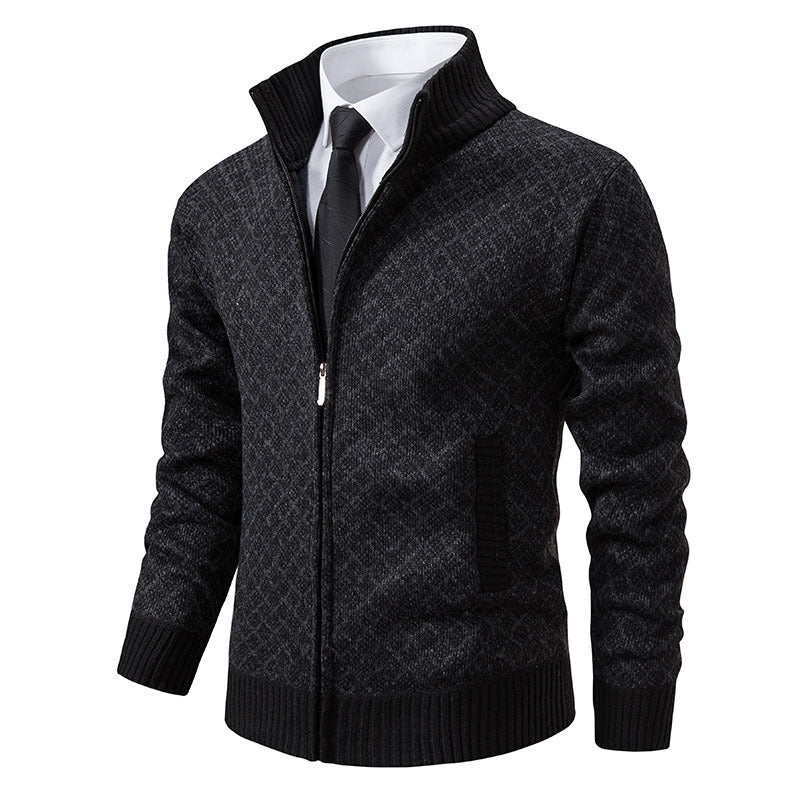 Herren stilvolle Strickjacke mit hochwertigem Zipper Nord Taschen