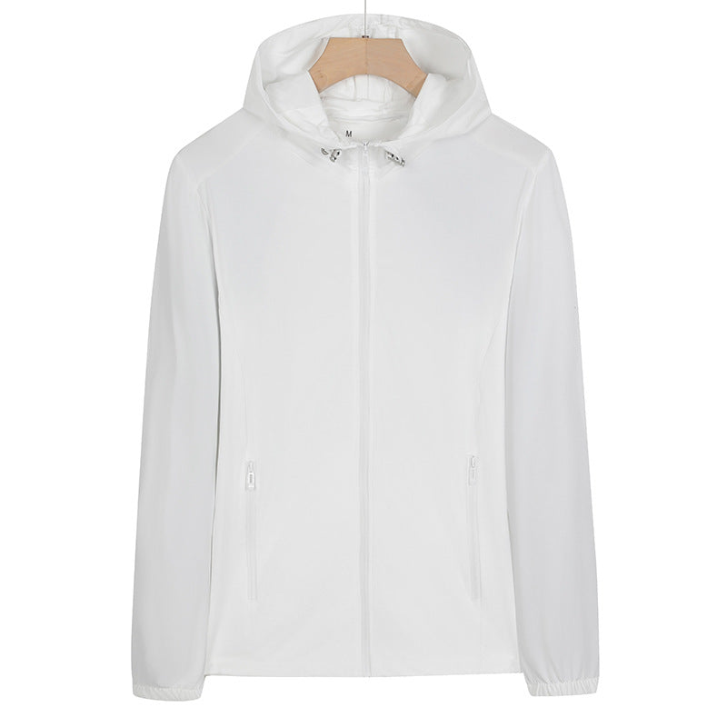 Unisex Leichte wind- und wasserabweisende Kapuzen‑Übergangsjacke mit durchgehendem Reißverschluss, Reißverschlusstaschen & elastischen Bündchen Nord Taschen