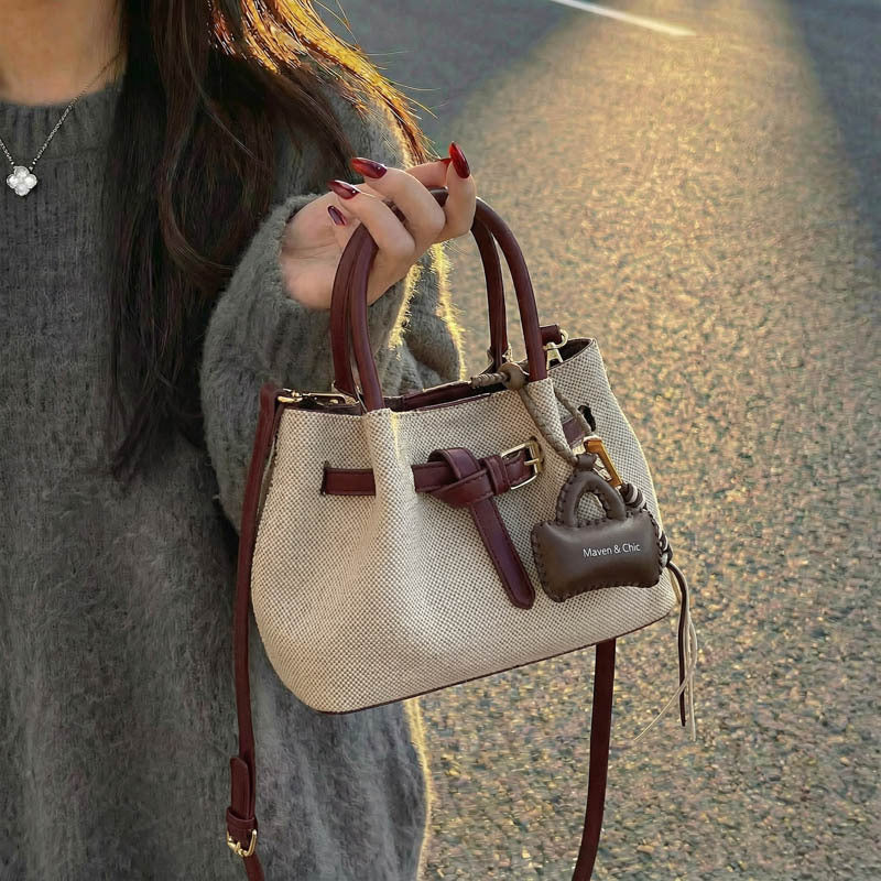 Damen Beuteltasche mit luxuriösen Details und abnehmbarem Schulterriemen Nord Taschen
