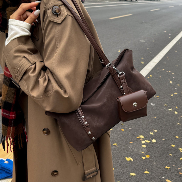 Damen praktische Schultertasche mit abnehmbarem Kosmetiktäschchen Nord Taschen