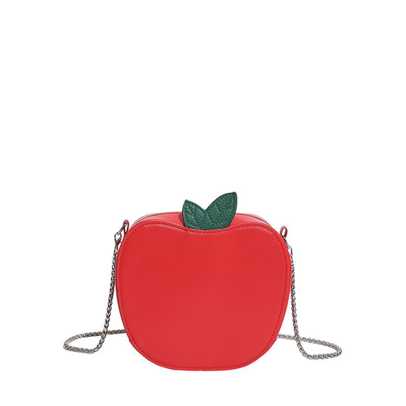 Damen kreative Apfel-Handtasche mit abnehmbarem Schulterriemen Nord Taschen